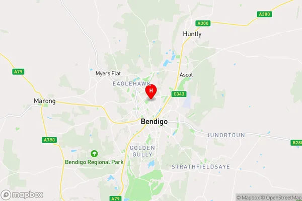 North Bendigo,Victoria Area Map