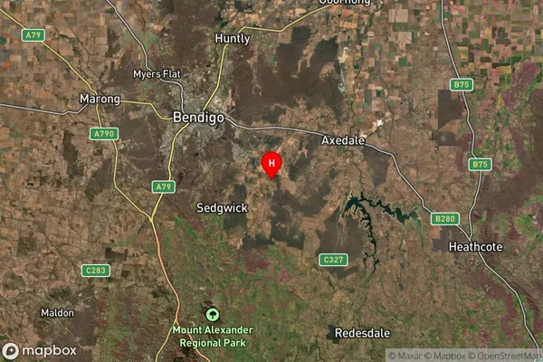 Axe Creek,Victoria Satellite Map