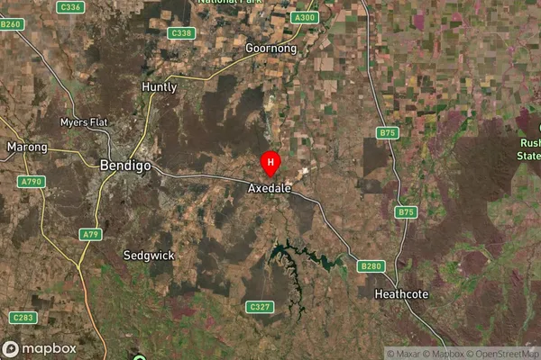 Axedale,Victoria Satellite Map