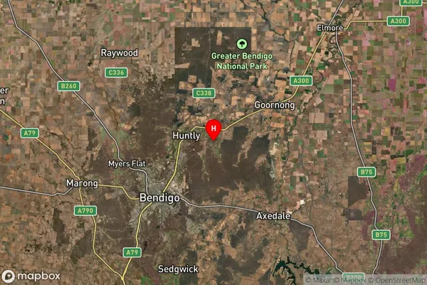 Bagshot,Victoria Satellite Map