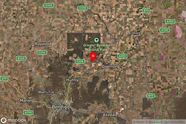 Bagshot North,Victoria Satellite Map