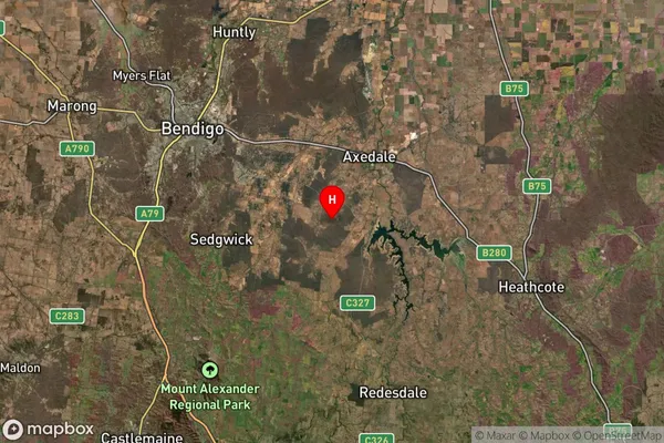 Eppalock,Victoria Satellite Map