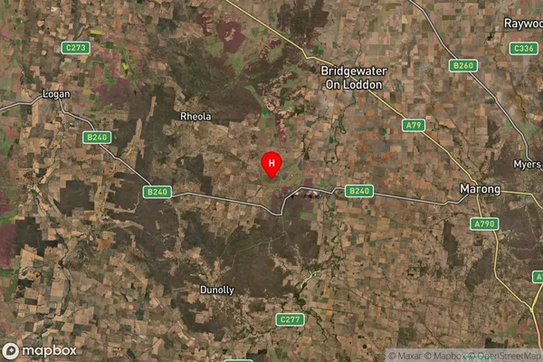 Llanelly,Victoria Satellite Map