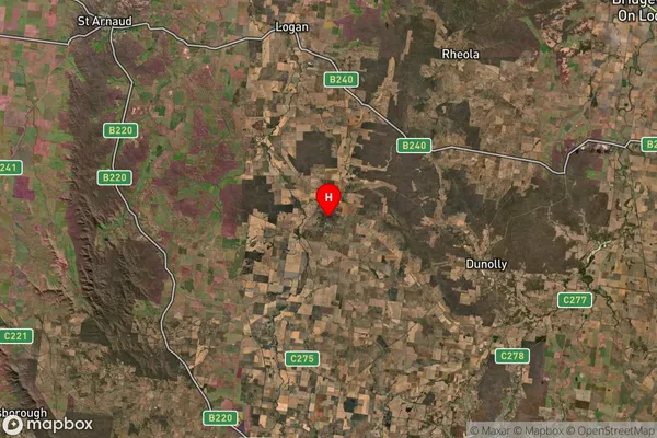 Bealiba,Victoria Satellite Map