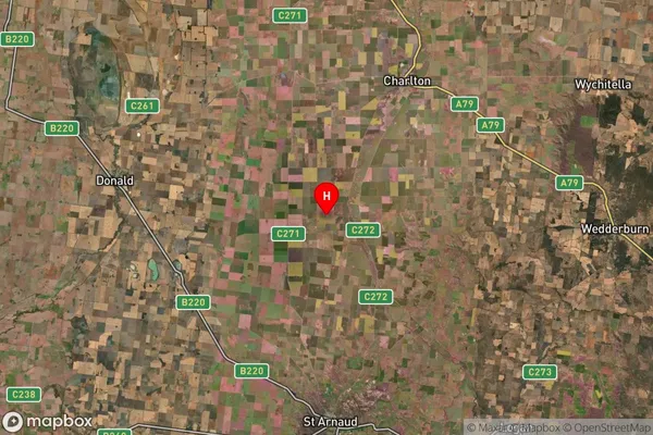 Coonooer West,Victoria Satellite Map