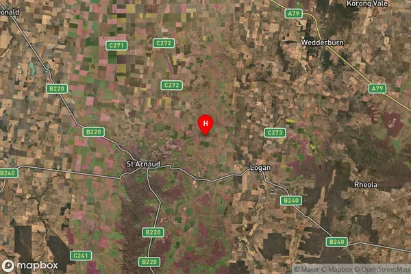 Gowar East,Victoria Satellite Map