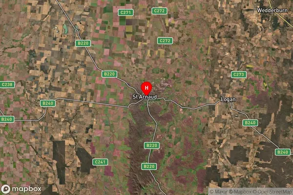 St Arnaud,Victoria Satellite Map