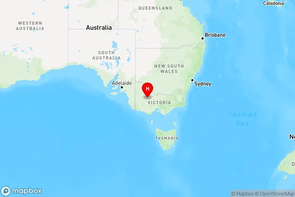 Sutherland,Victoria Region Map