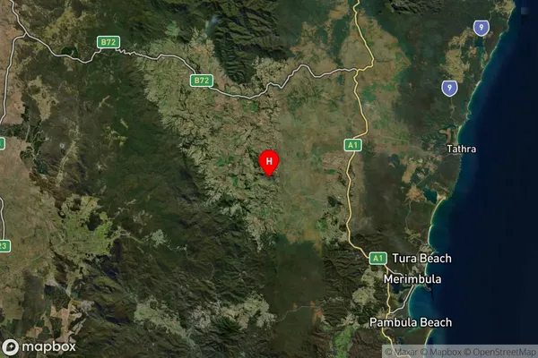 Candelo,New South Wales Satellite Map