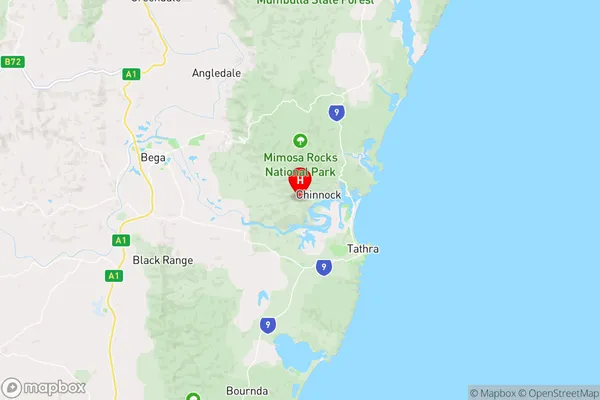 Chinnock,New South Wales Area Map