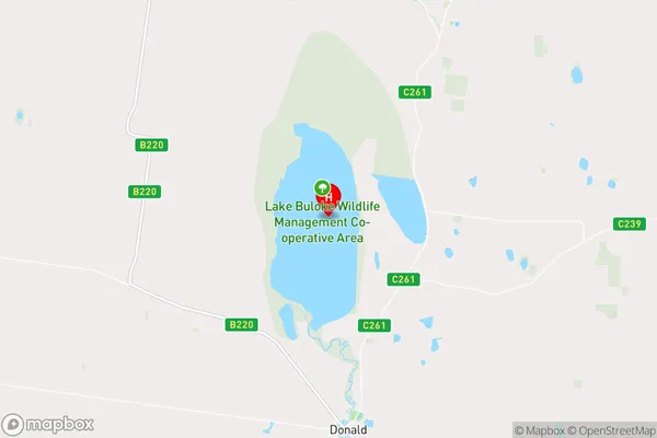 Lake Buloke,Victoria Area Map