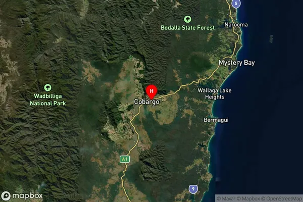 Cobargo,New South Wales Satellite Map