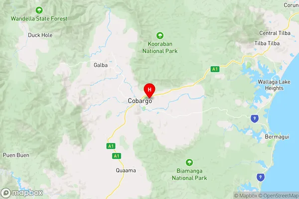 Cobargo,New South Wales Area Map