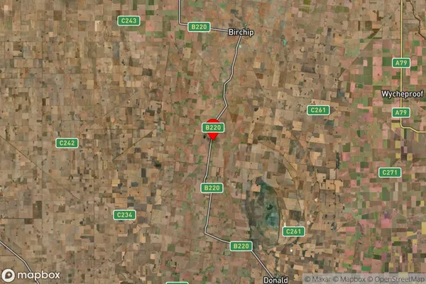 Watchem,Victoria Satellite Map