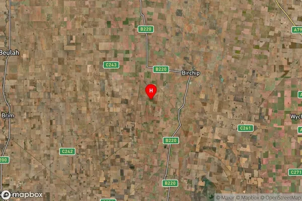 Birchip West,Victoria Satellite Map