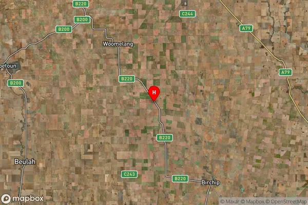 Curyo,Victoria Satellite Map