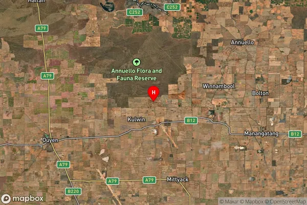 Kulwin,Victoria Satellite Map