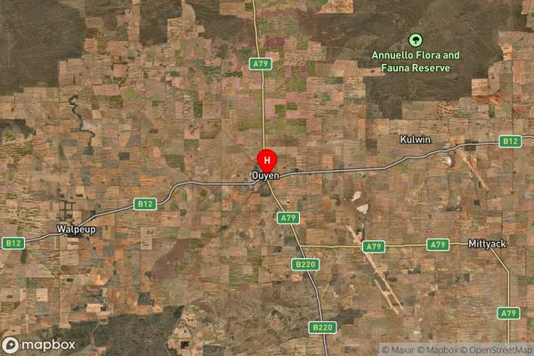 Ouyen,Victoria Satellite Map