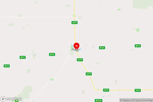 Ouyen,Victoria Area Map