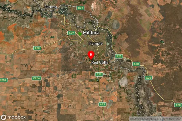 Cardross,Victoria Satellite Map