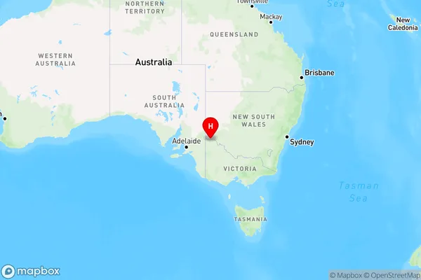 Cullulleraine,Victoria Region Map