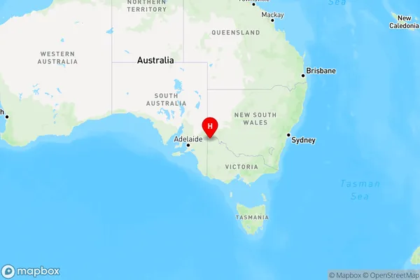 Meringur,Victoria Region Map