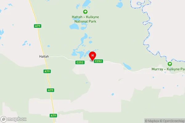 Hattah,Victoria Area Map