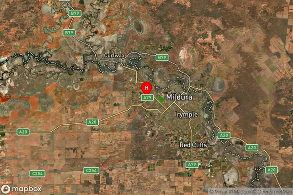 Birdwoodton,Victoria Satellite Map