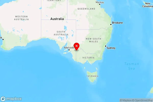 Murrayville,Victoria Region Map