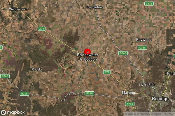 Bridgewater,Victoria Satellite Map