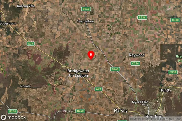 Bridgewater North,Victoria Satellite Map