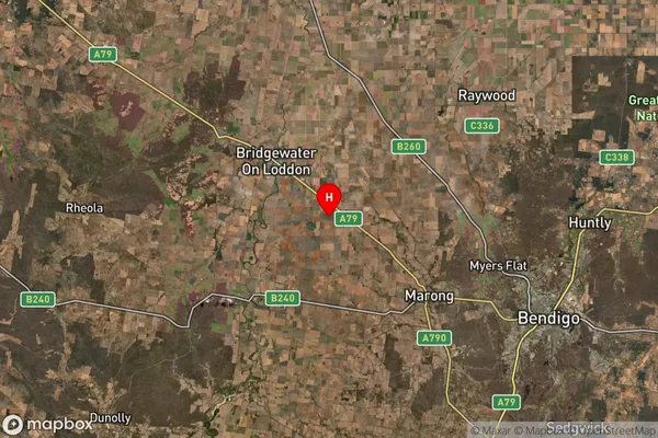 Derby,Victoria Satellite Map