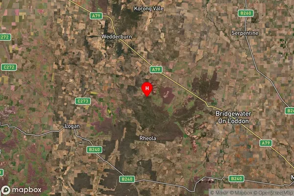 Brenanah,Victoria Satellite Map