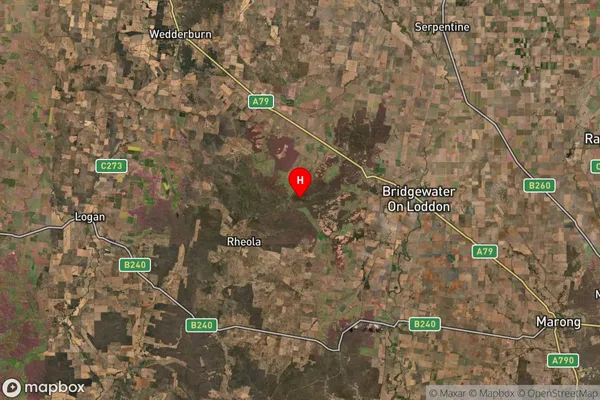 Kingower,Victoria Satellite Map