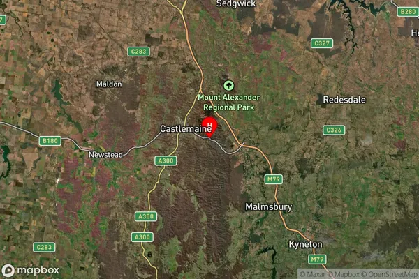 Chewton,Victoria Satellite Map