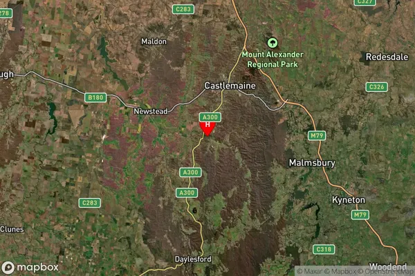 Guildford,Victoria Satellite Map