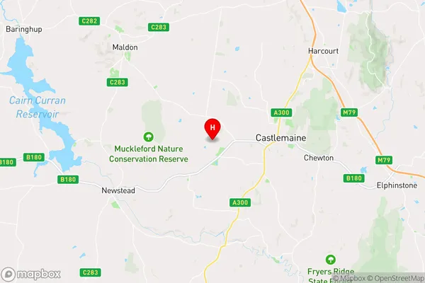 Muckleford,Victoria Area Map