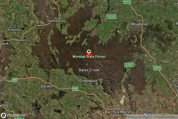 Blackwood,Victoria Satellite Map