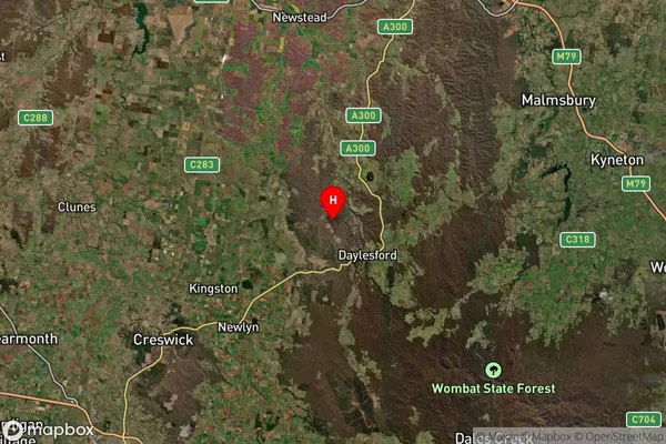 Basalt,Victoria Satellite Map