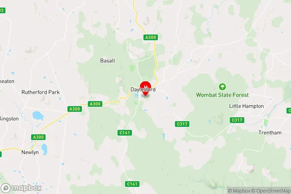 Daylesford,Victoria Area Map