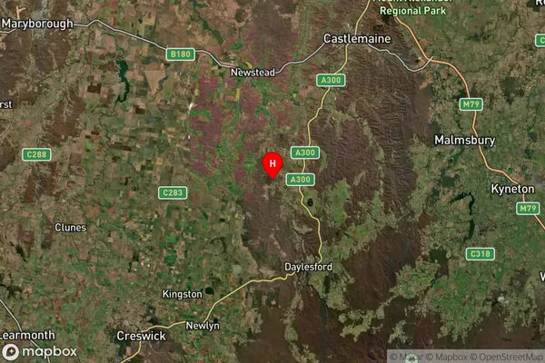 Franklinford,Victoria Satellite Map