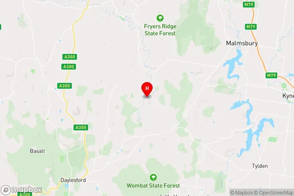 Glenlyon,Victoria Area Map