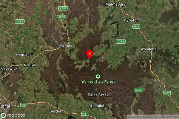 Lyonville,Victoria Satellite Map