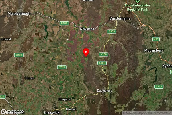 Yandoit Hills,Victoria Satellite Map