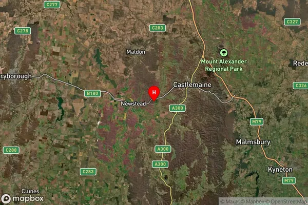 Muckleford South,Victoria Satellite Map