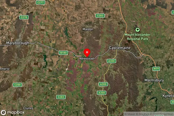 Newstead,Victoria Satellite Map