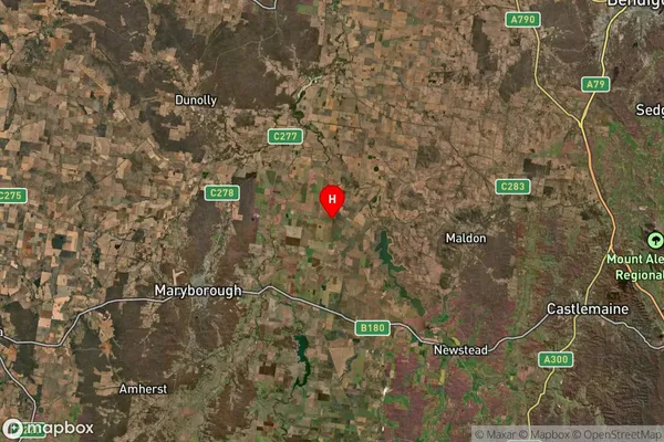 Baringhup West,Victoria Satellite Map