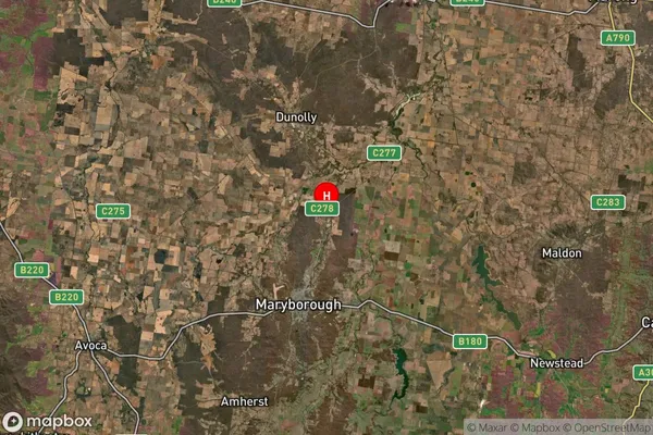 Havelock,Victoria Satellite Map