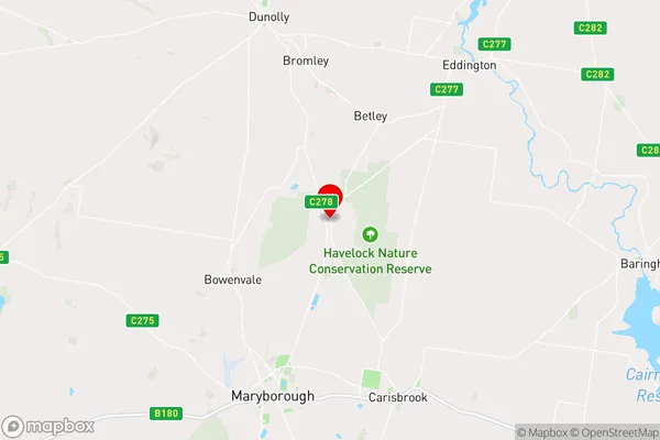 Havelock,Victoria Area Map