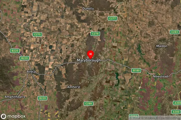 Maryborough,Victoria Satellite Map